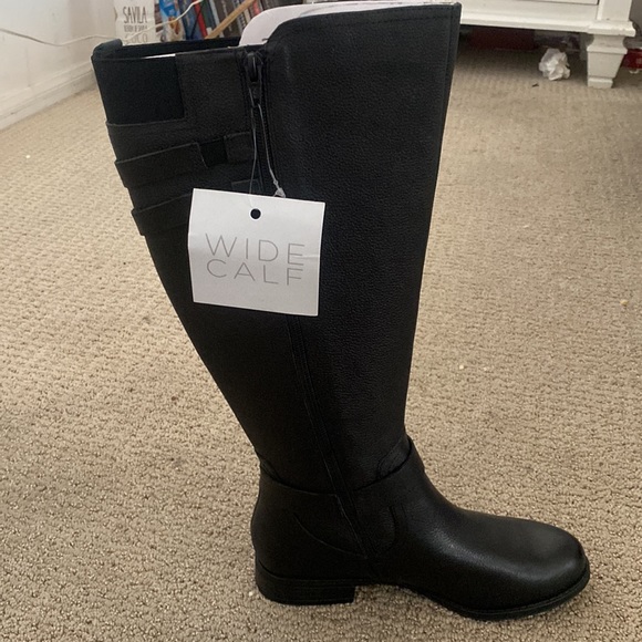 Naturalizer Black Leather Boots 6 - Picture 4 of 6